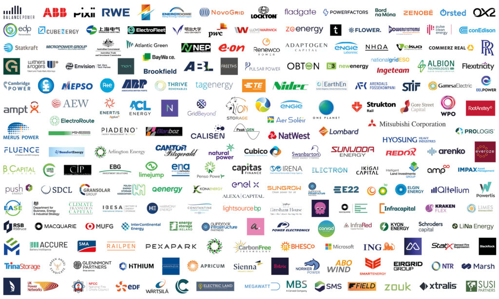 A selection of companies attending Energy Storage Summit 2023