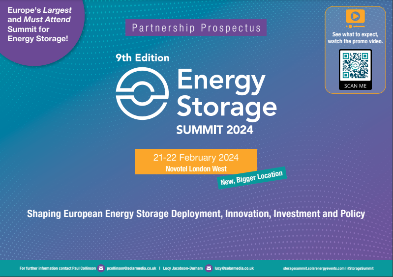 Energy Storage Summit 2024 - Partnership Prospectus