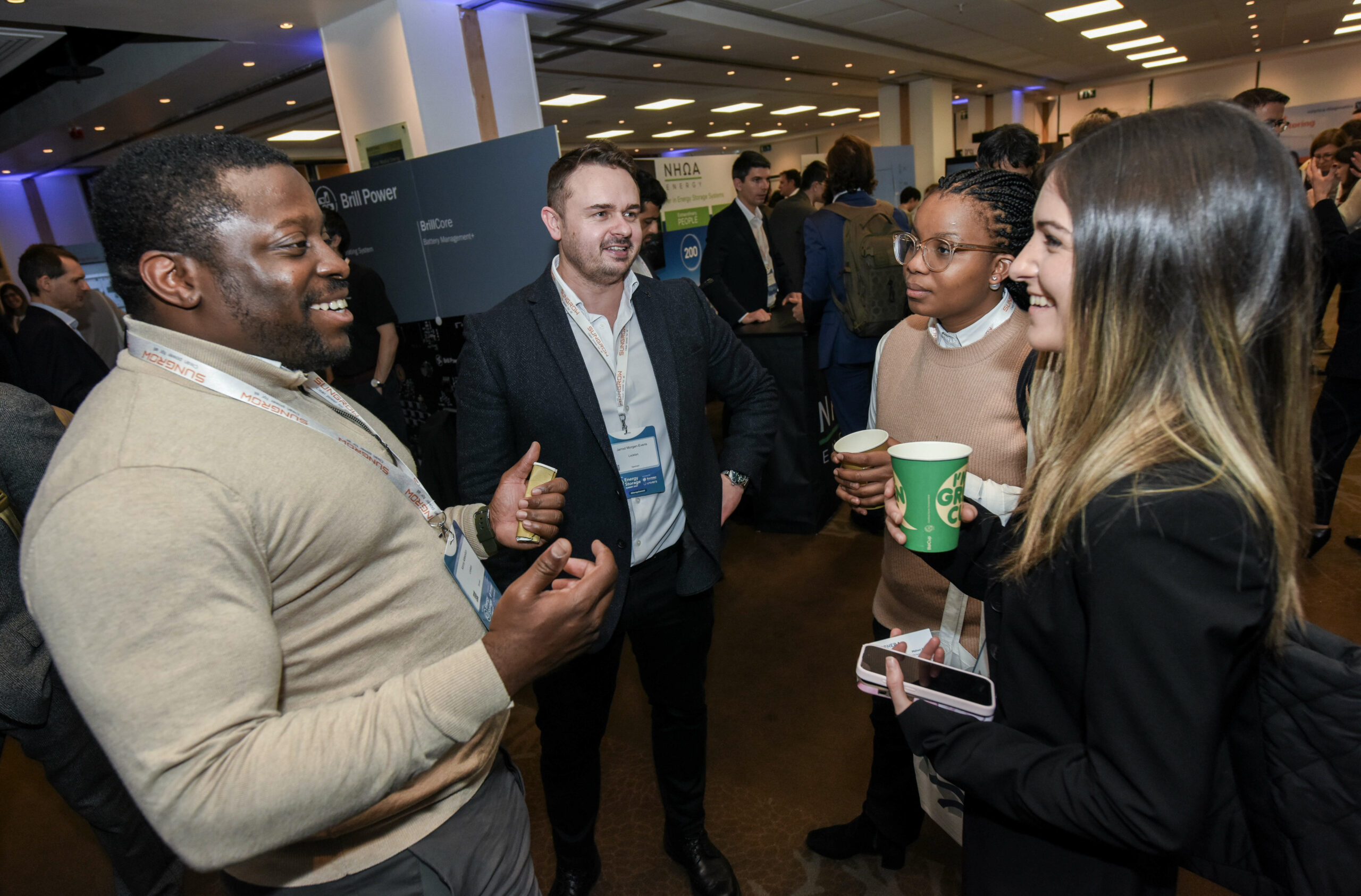 Networking taking place at Energy Storage Summit 2024