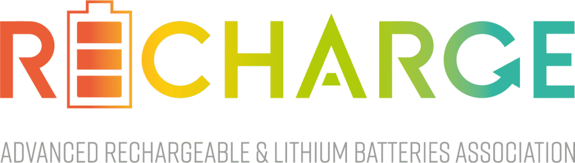 RECHARGE - The Advanced Rechargeable & Lithium Batteries Association logo - Energy Storage Summit Partner